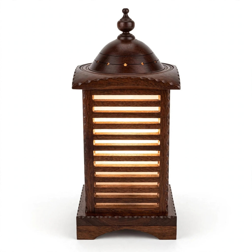 Solid Wood Handcrafted Lantern